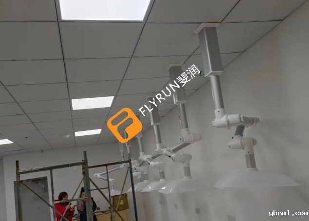 江苏南京地区中医院艾灸排烟系统安装完成