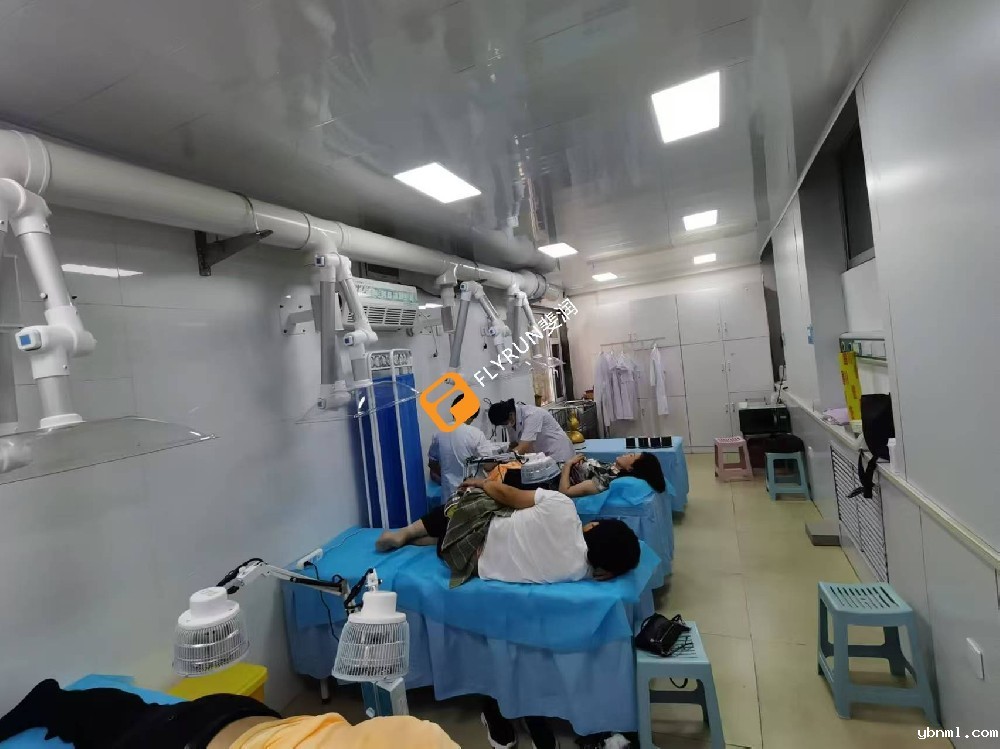 山东临沂市中医院艾灸排烟系统安装完成