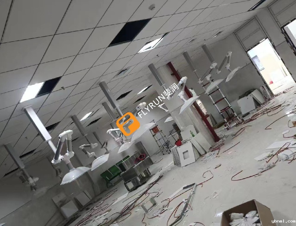 浙江杭州中医院艾灸排烟系统安装完毕